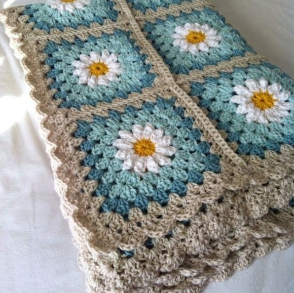 handmade crochet Other - Daisy crochet baby blanket